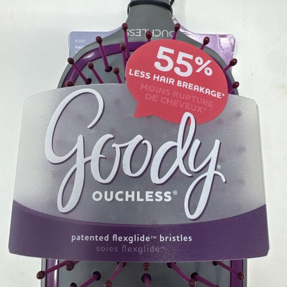 Goody Ouchless Paddle Brush FlexGlide Bristles Comfort Tip Hairbrush 2017